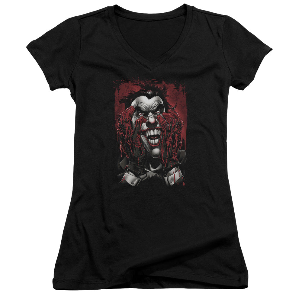 Batman - Blood In Hands - Junior V-neck - Black