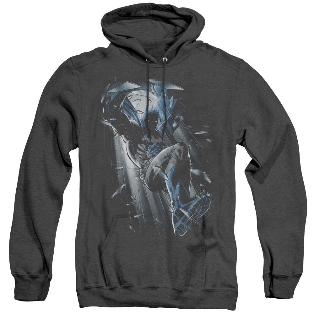 Batman - Bat Crash - Adult Heather Hoodie - Black