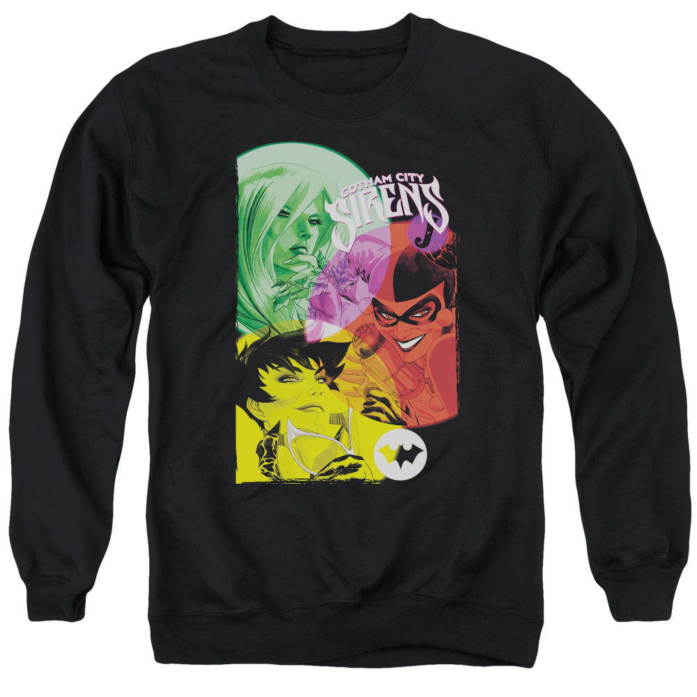 Batman - Gotham Sirens - Adult Crewneck Sweatshirt - Black