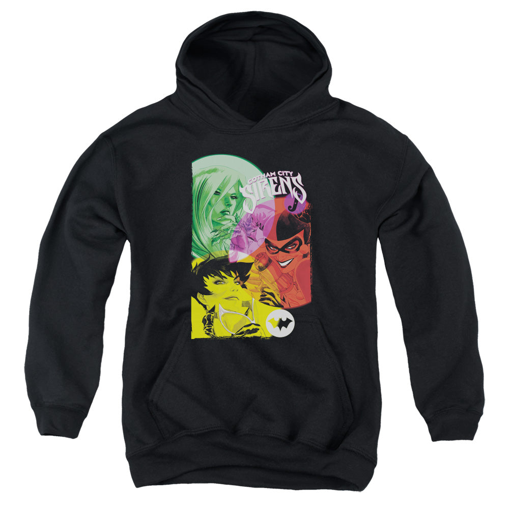 Batman - Gotham Sirens - Youth Pull-over Hoodie - Black