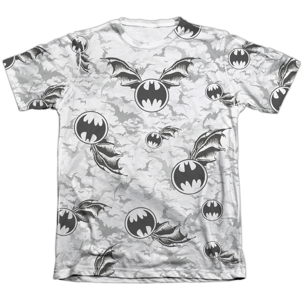 Batman - Bat Flight - Adult 65/35 Poly/cotton Short Sleeve Tee - White T-shirt