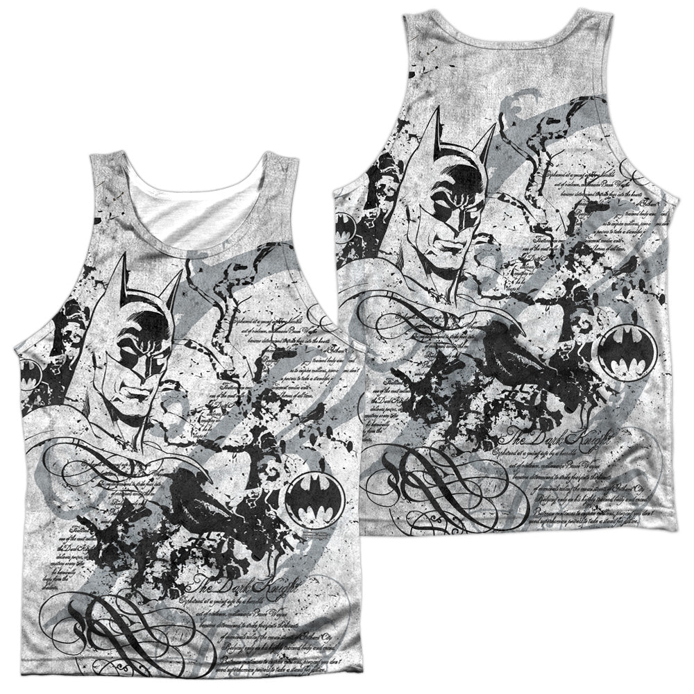 Batman - Tale Of The Dark Knigth - Adult Poly Tank Top - White