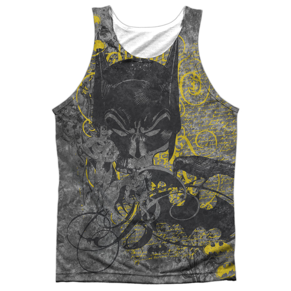Batman - Nevermore - Adult 100% Poly Tank Top - White