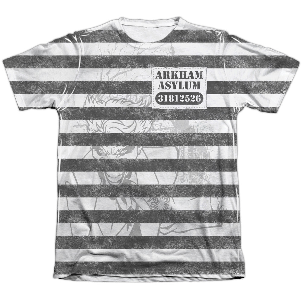 Batman - Arkhams Finest - Adult 65/35 Poly/cotton Short Sleeve Tee - White T-shirt