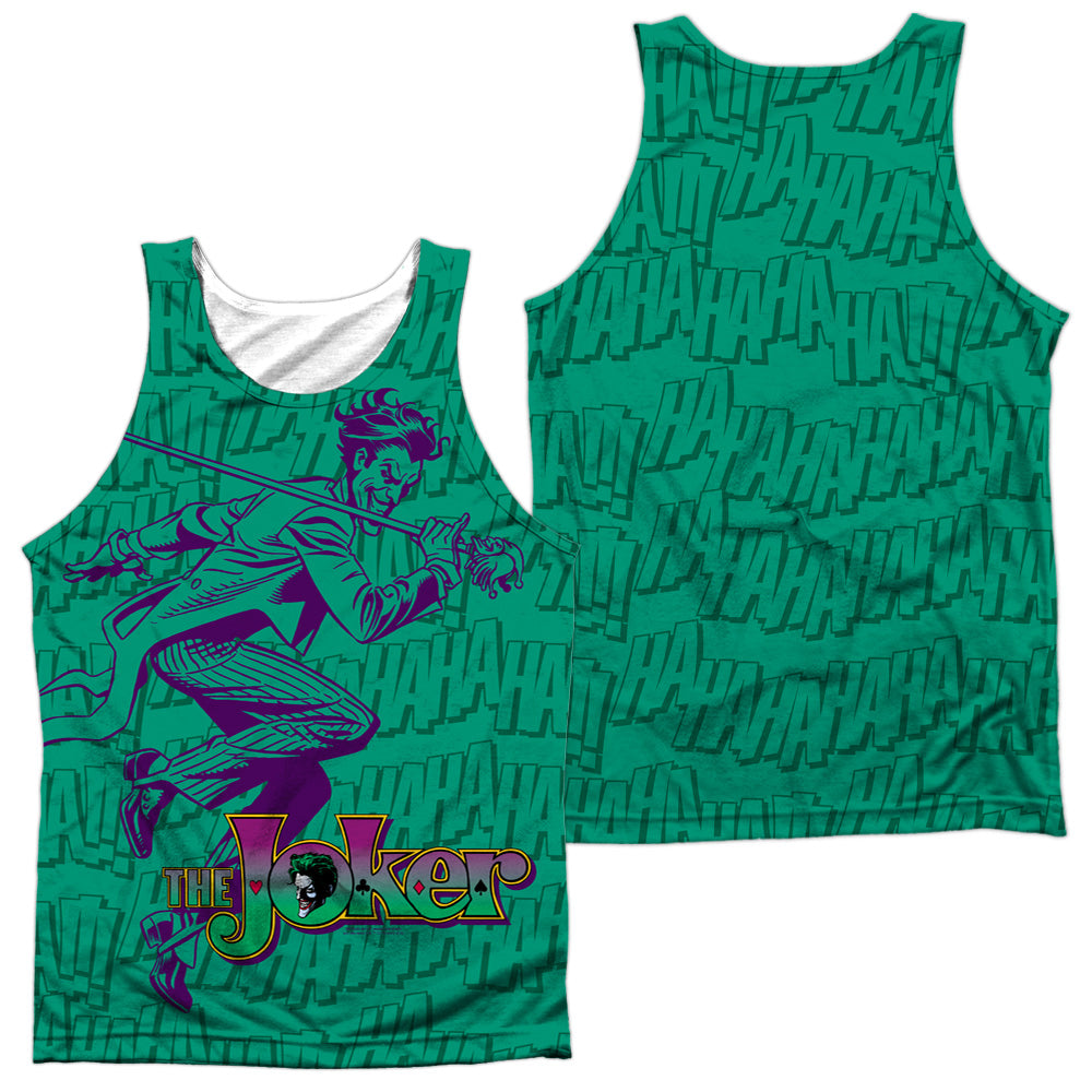 Batman - Merriment - Adult 100% Poly Tank Top - White