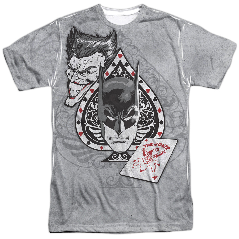 Batman - Ace - Short Sleeve Adult 100% Poly Crew - White T-shirt