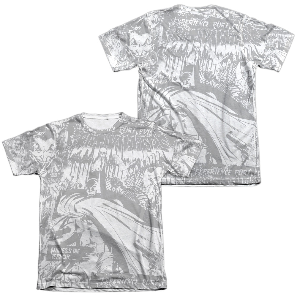 Batman - Bat Killers (Front/back Print) - Adult 65/35 Poly/cotton Short Sleeve Tee - White T-shirt