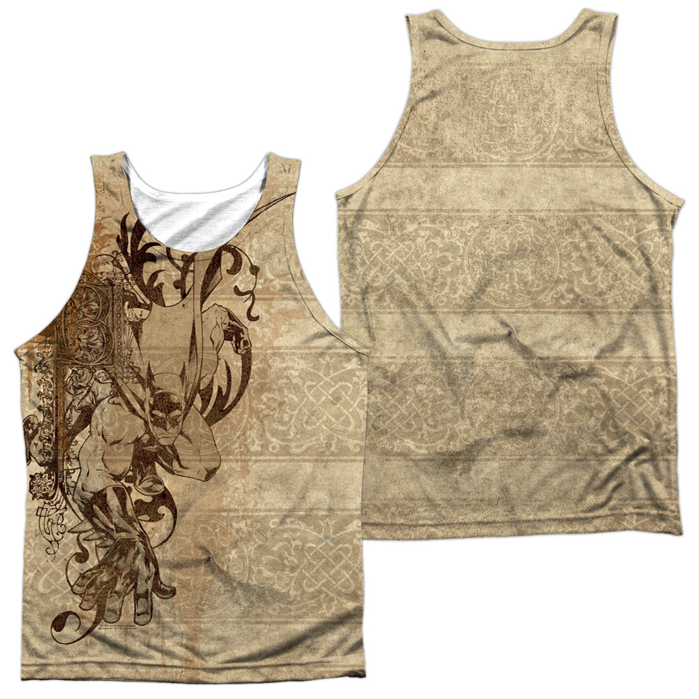 Batman - B Is For Batman - Adult 100% Poly Tank Top - White