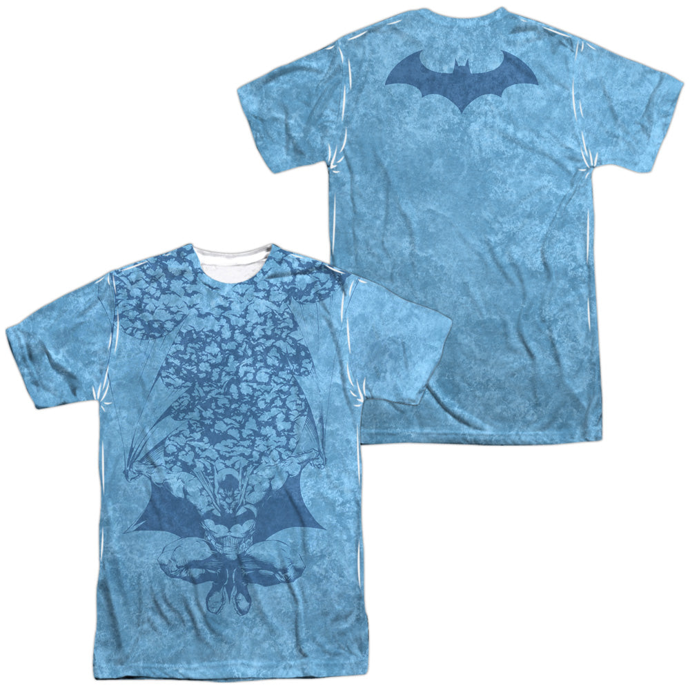 Batman - Within (Front/back Print) - Short Sleeve Adult 100% Poly Crew - White T-shirt