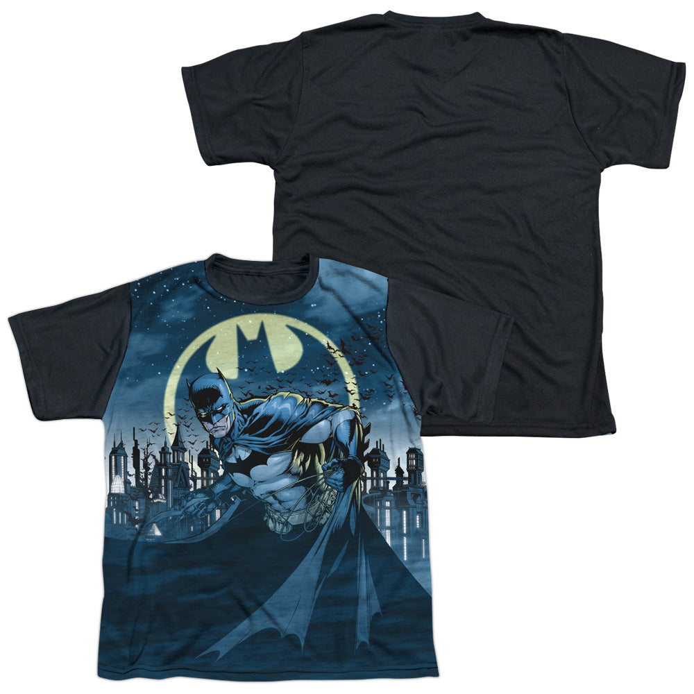 Batman - Heed The Call - Short Sleeve Youth White Front Black Back - White T-shirt