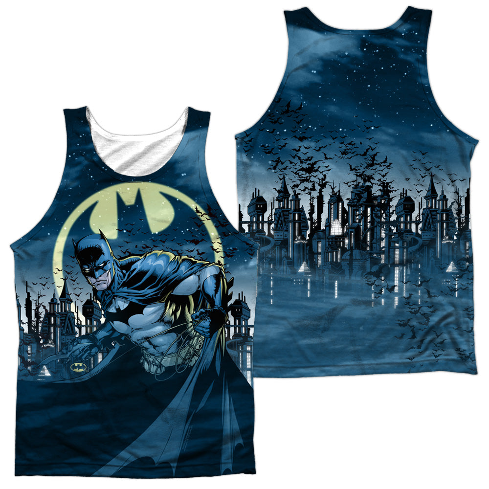 Batman - Heed The Call - Adult 100% Poly Tank Top - White