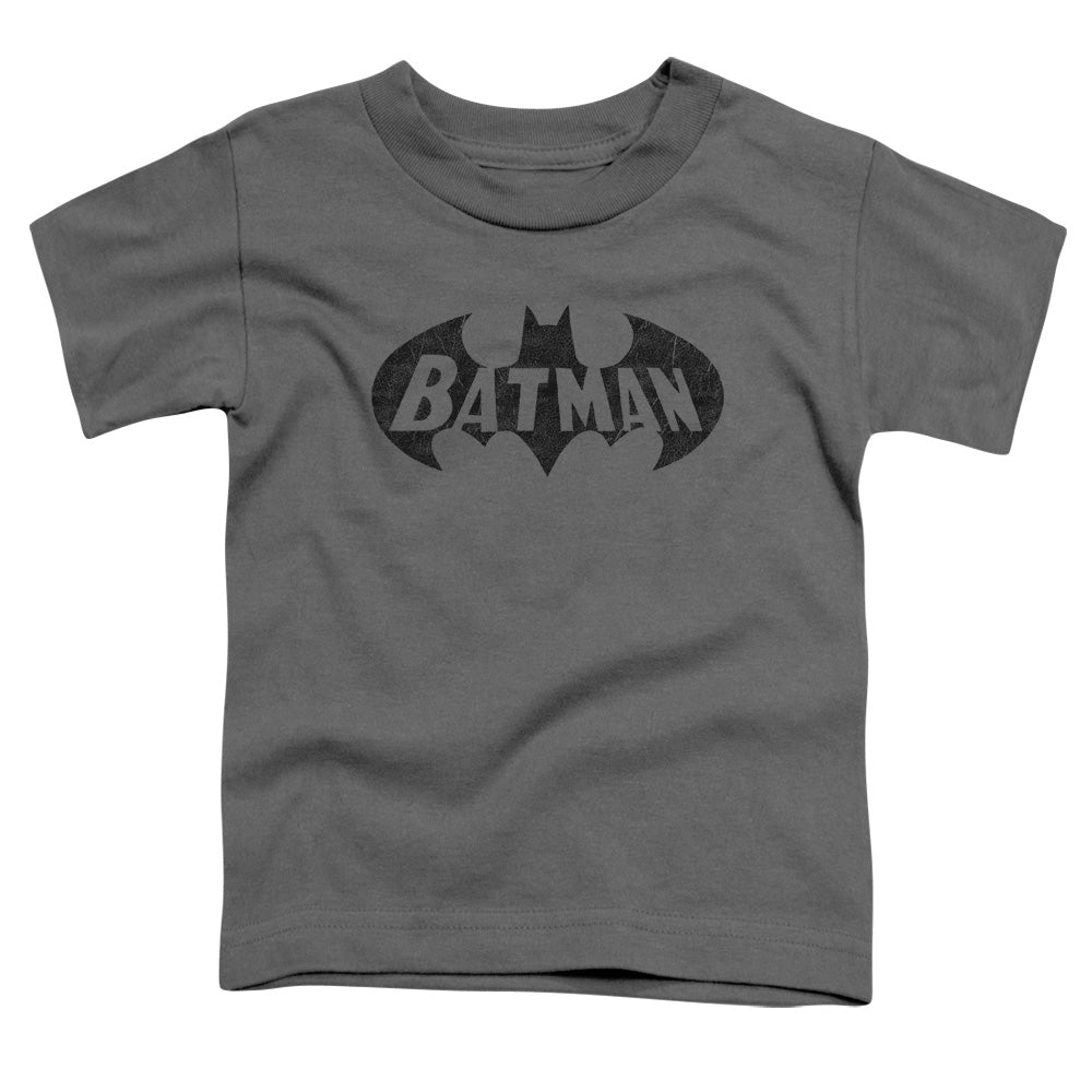 Batman - Crackle Bat - Short Sleeve Toddler Tee - Charcoal T-shirt