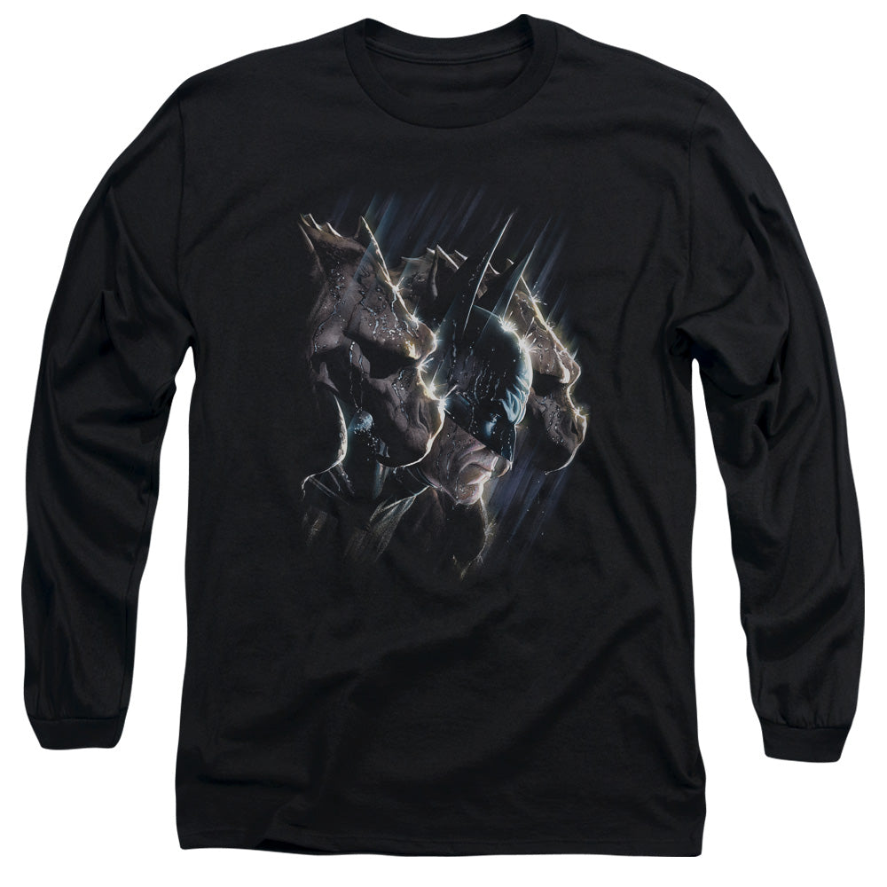 Batman - Gargoyles - Long Sleeve Adult 18/1 - Black T-shirt