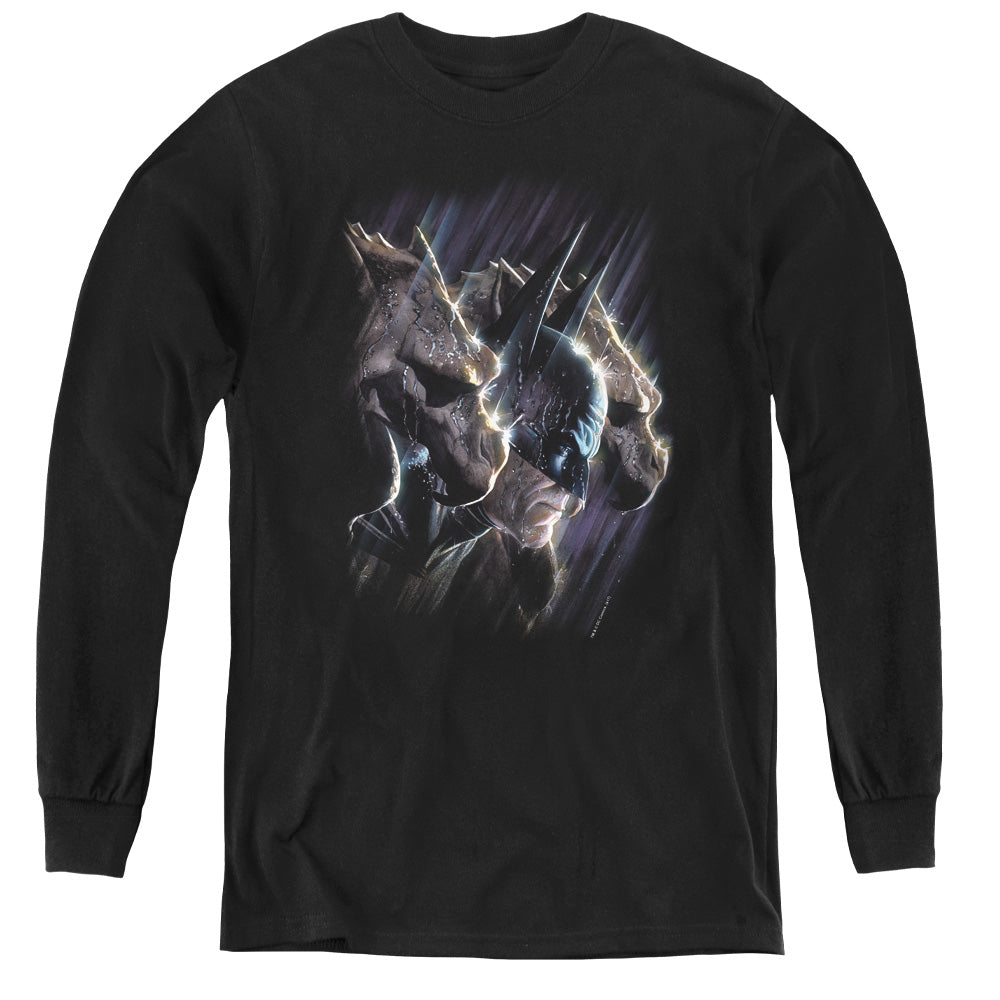 Batman Gargoyles - Youth Long Sleeve Tee - Black