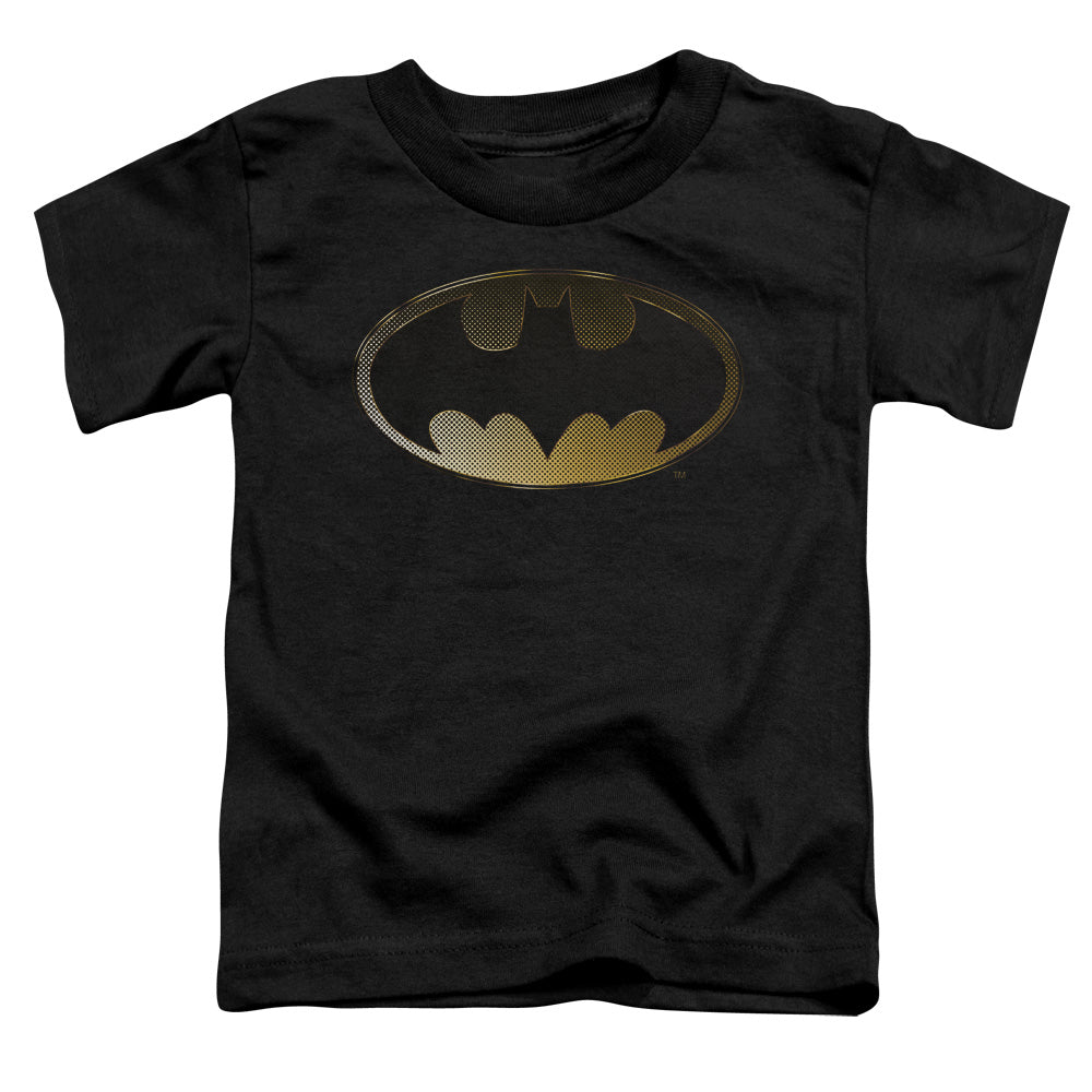 Batman - Halftone Bat - Short Sleeve Toddler Tee - Black T-shirt