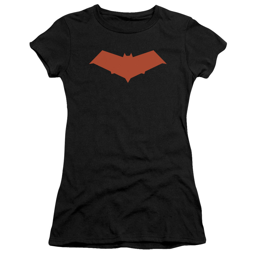 Batman - Red Hood - Short Sleeve Junior Sheer - Black T-shirt