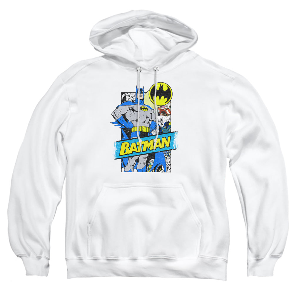 Batman - Out Of The Pages - Adult Pull-over Hoodie - White