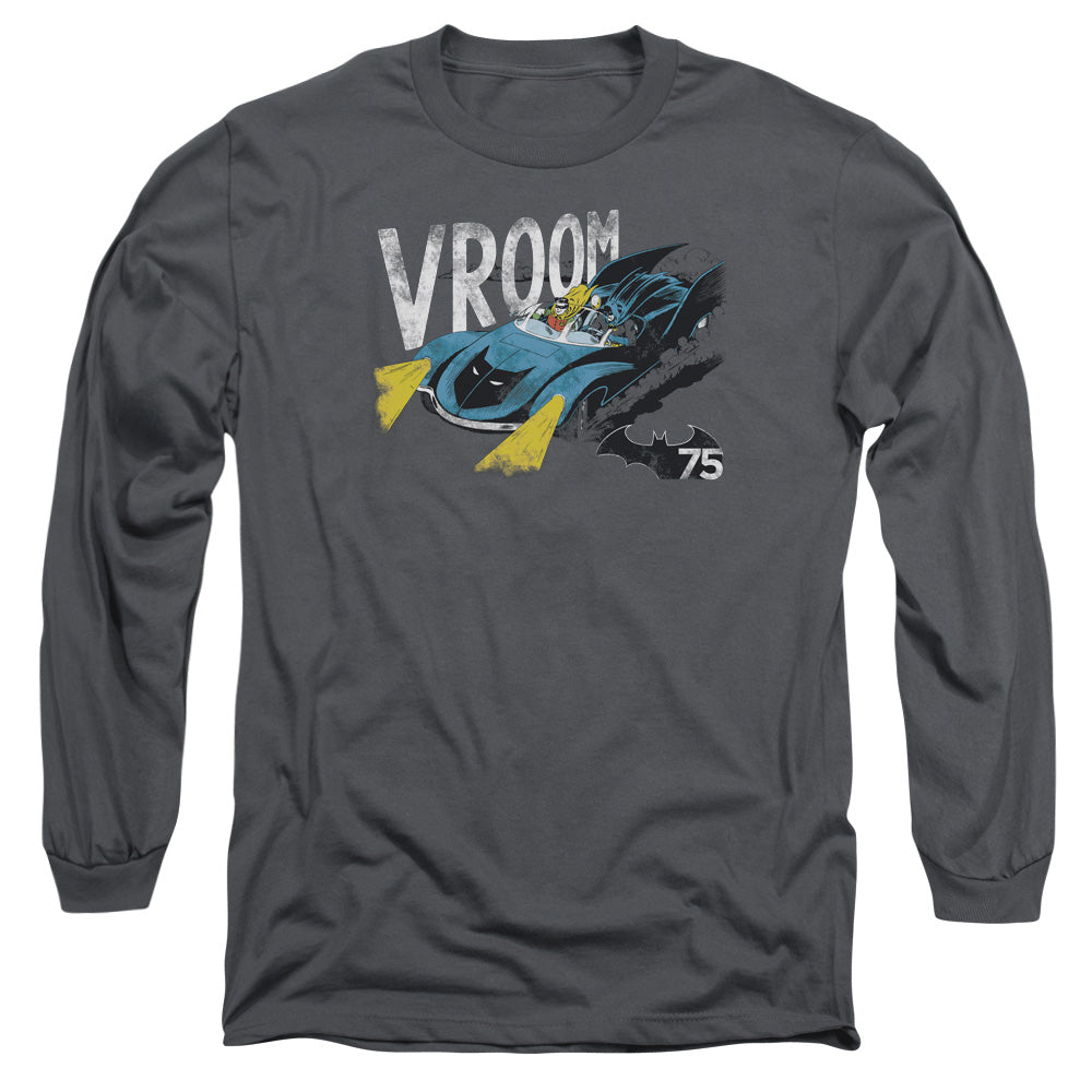 Batman - Vroom - Long Sleeve Adult 18/1 - Charcoal T-shirt