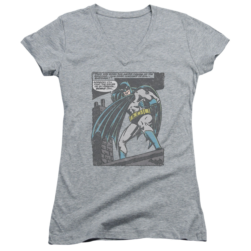 Batman - Bat Origins-junior V-neck - Athletic Heather