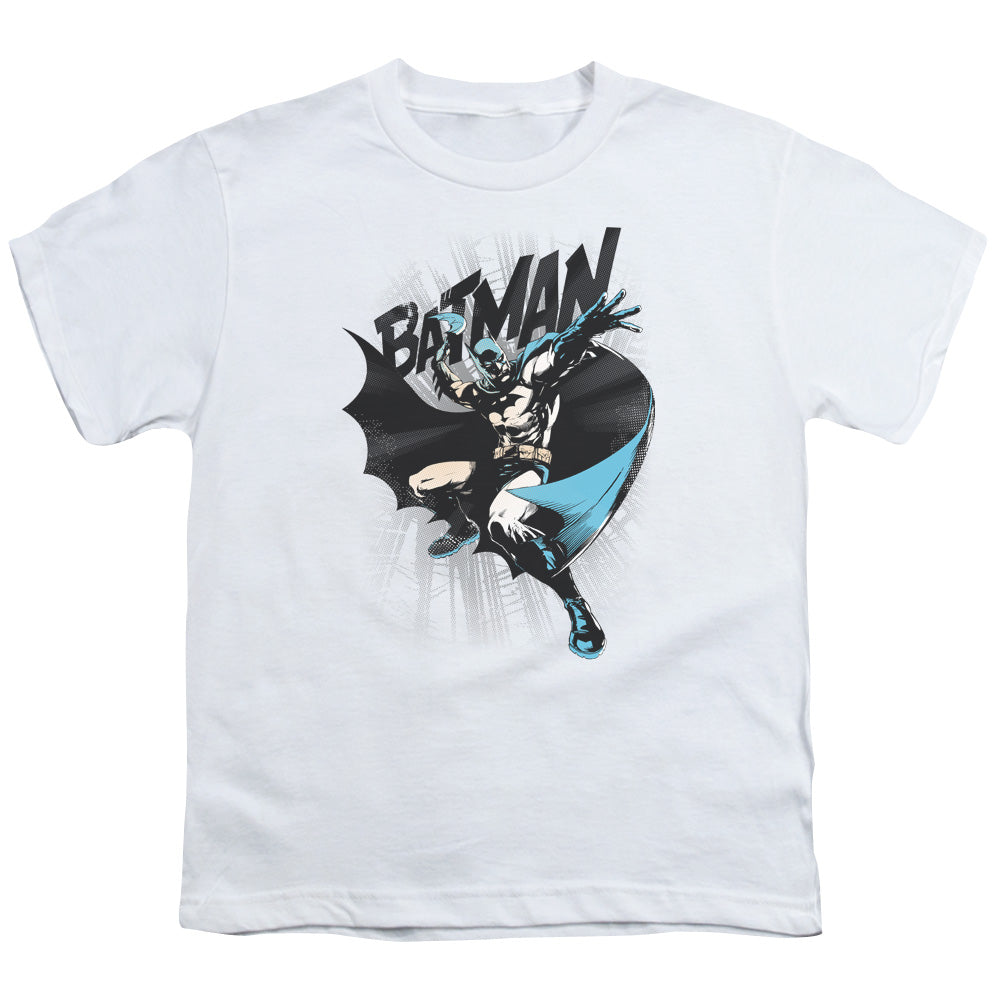 Batman - Batarang Throw - Short Sleeve Youth 18/1 - White T-shirt