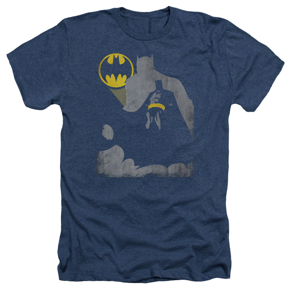 Batman - Bat Knockout - Adult Heather - Navy