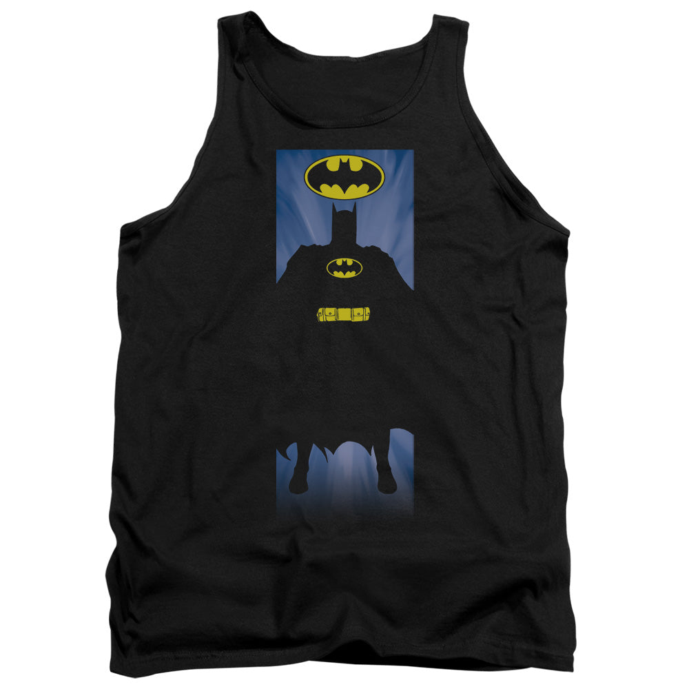 Batman - Batman Block - Adult Tank - Black