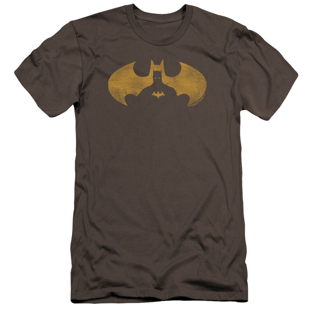 Batman - Bat Symbol Knockout-premuim Canvas Adult Slim Fit 30/1 - Charcoal