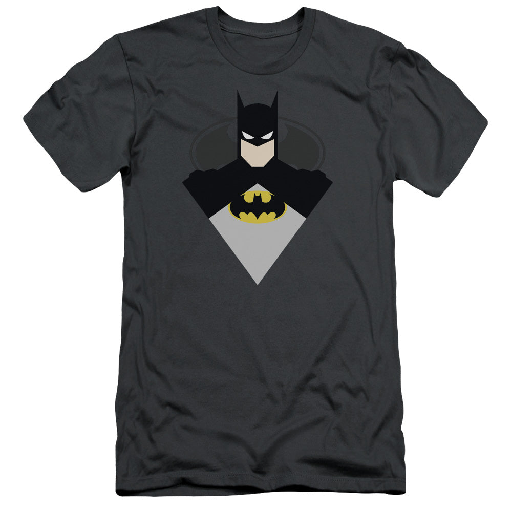 Batman - Simple Bat - Short Sleeve Adult 30/1 - Charcoal T-shirt