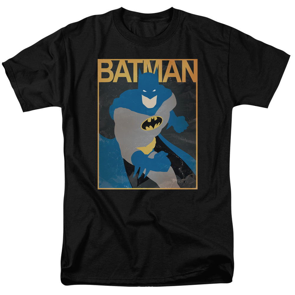 Batman - Simple Bm Poster - Short Sleeve Adult 18/1 - Black T-shirt