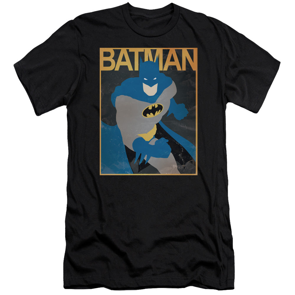Batman - Simple Bm Poster-premuim Canvas Adult Slim Fit 30/1 - Black