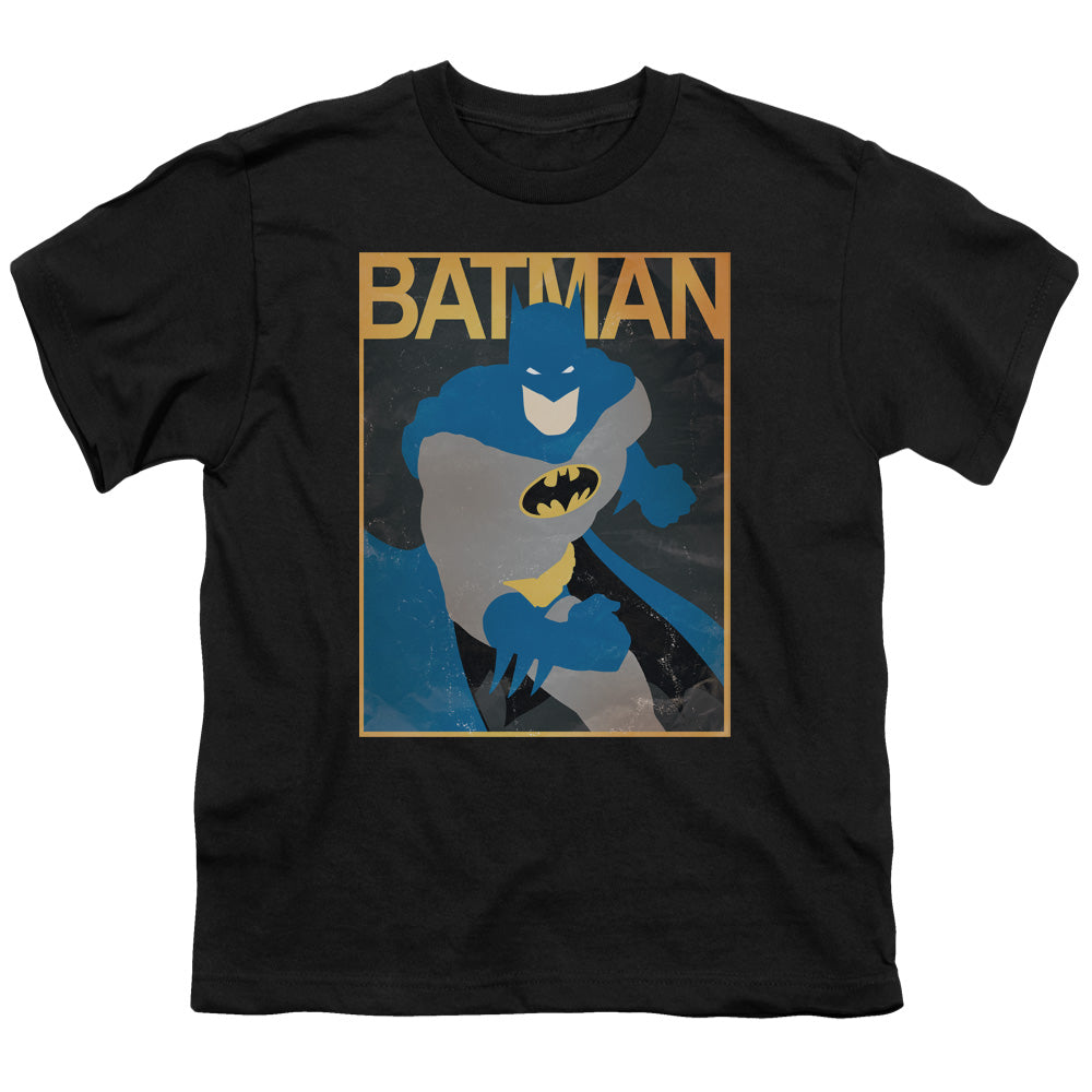 Batman - Simple Bm Poster - Short Sleeve Youth 18/1 - Black T-shirt