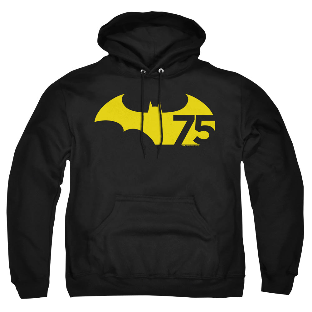 Batman - 75 Logo 2 - Adult Pull-over Hoodie - Black