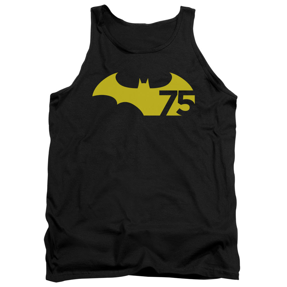 Batman - 75 Logo 2 - Adult Tank - Black