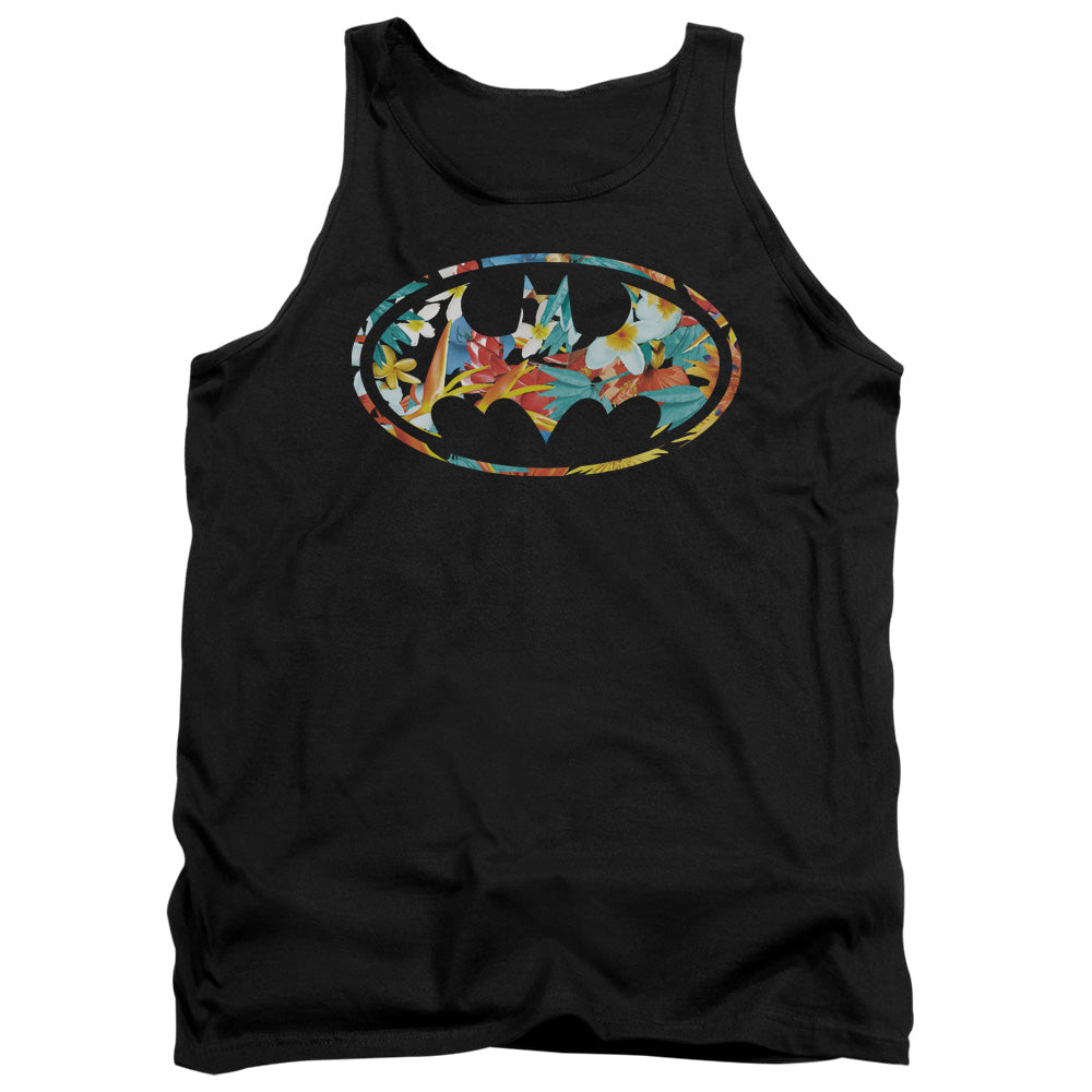 Batman - Hawaiian Bat - Adult Tank - Black