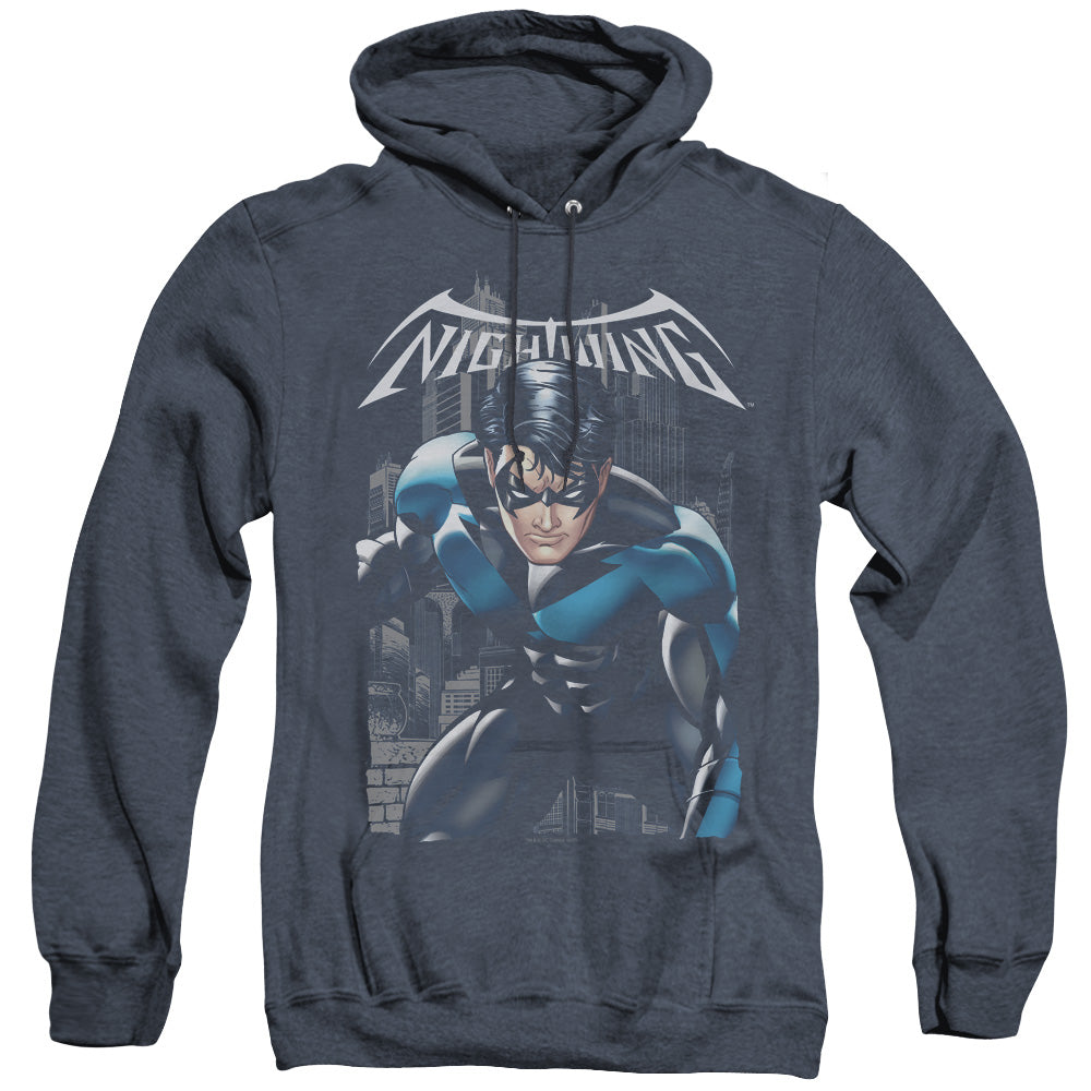 Batman - A Legacy - Adult Heather Hoodie - Navy