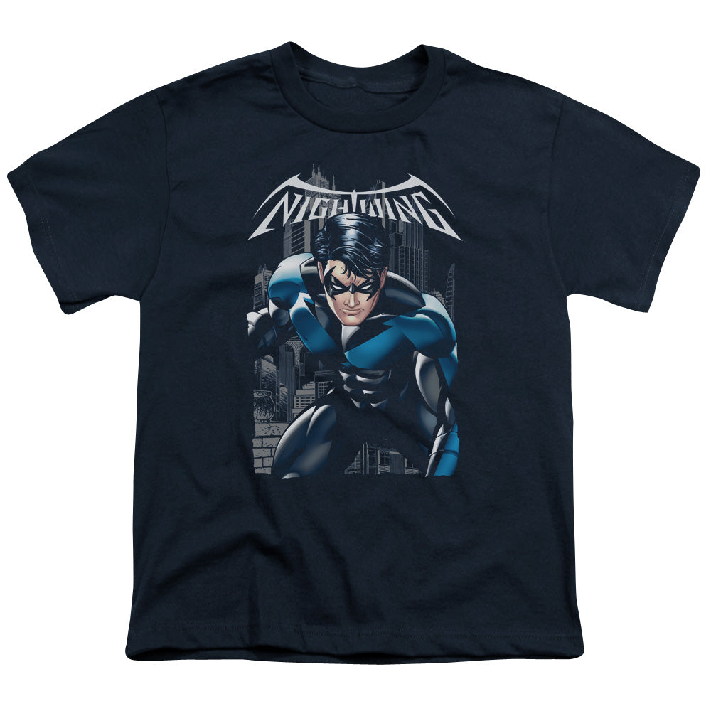 Batman - A Legacy - Short Sleeve Youth 18/1 - Navy T-shirt