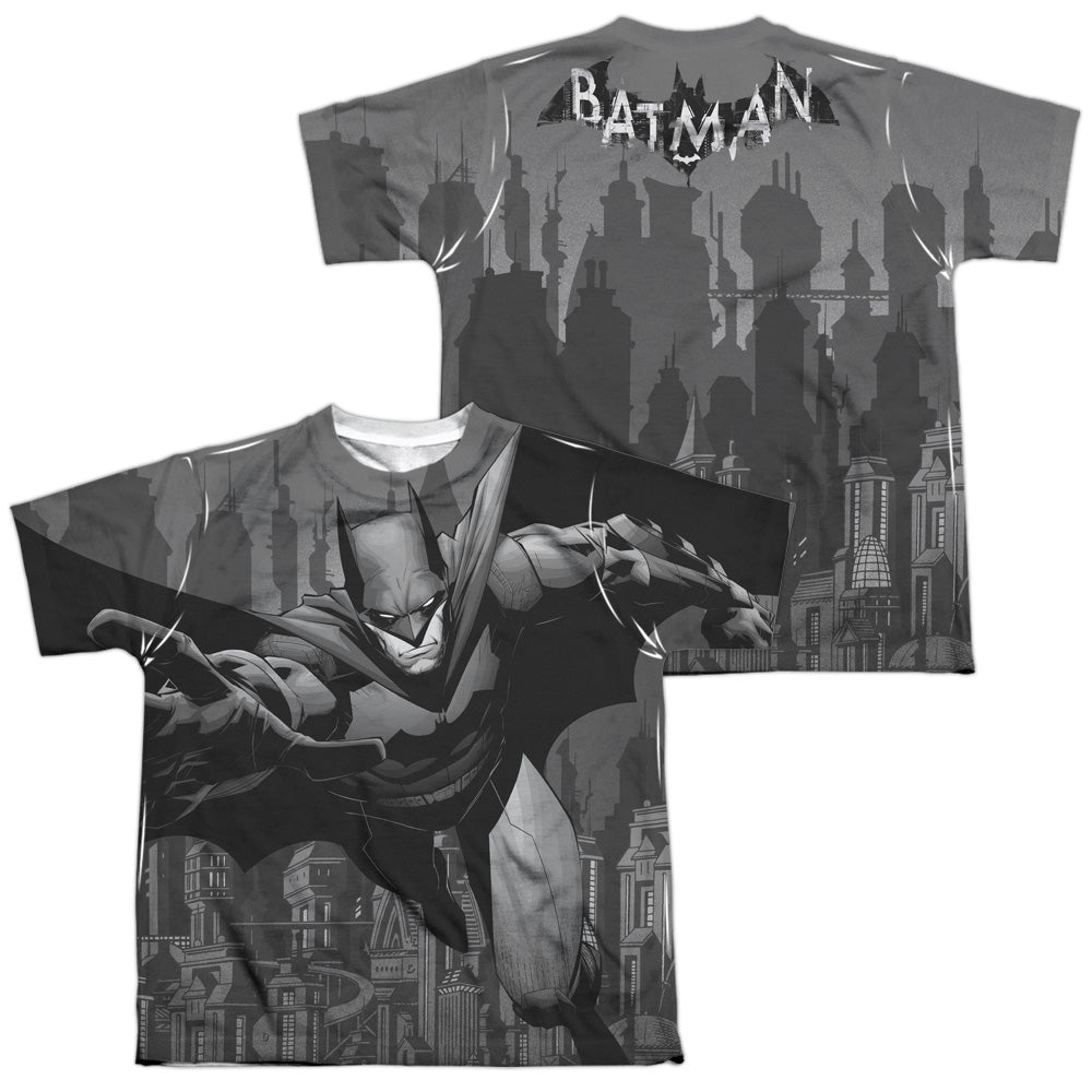 BATMAN GREY RACE (FRONT/BACK PRINT)-S/S YOUTH T-Shirt