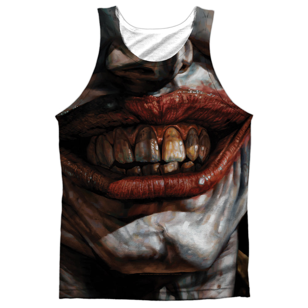 Batman - Asylum - Adult 100% Poly Tank Top - White