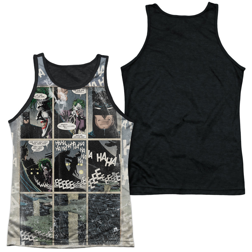 Batman - Last Laugh - Adult Poly Tank Top Black Back - White