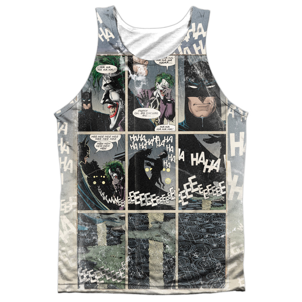 Batman - Last Laugh - Adult 100% Poly Tank Top - White