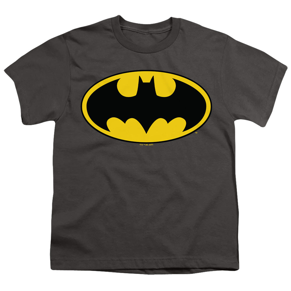 Batman - Classic Logo - Short Sleeve Youth 18/1 - Black T-shirt