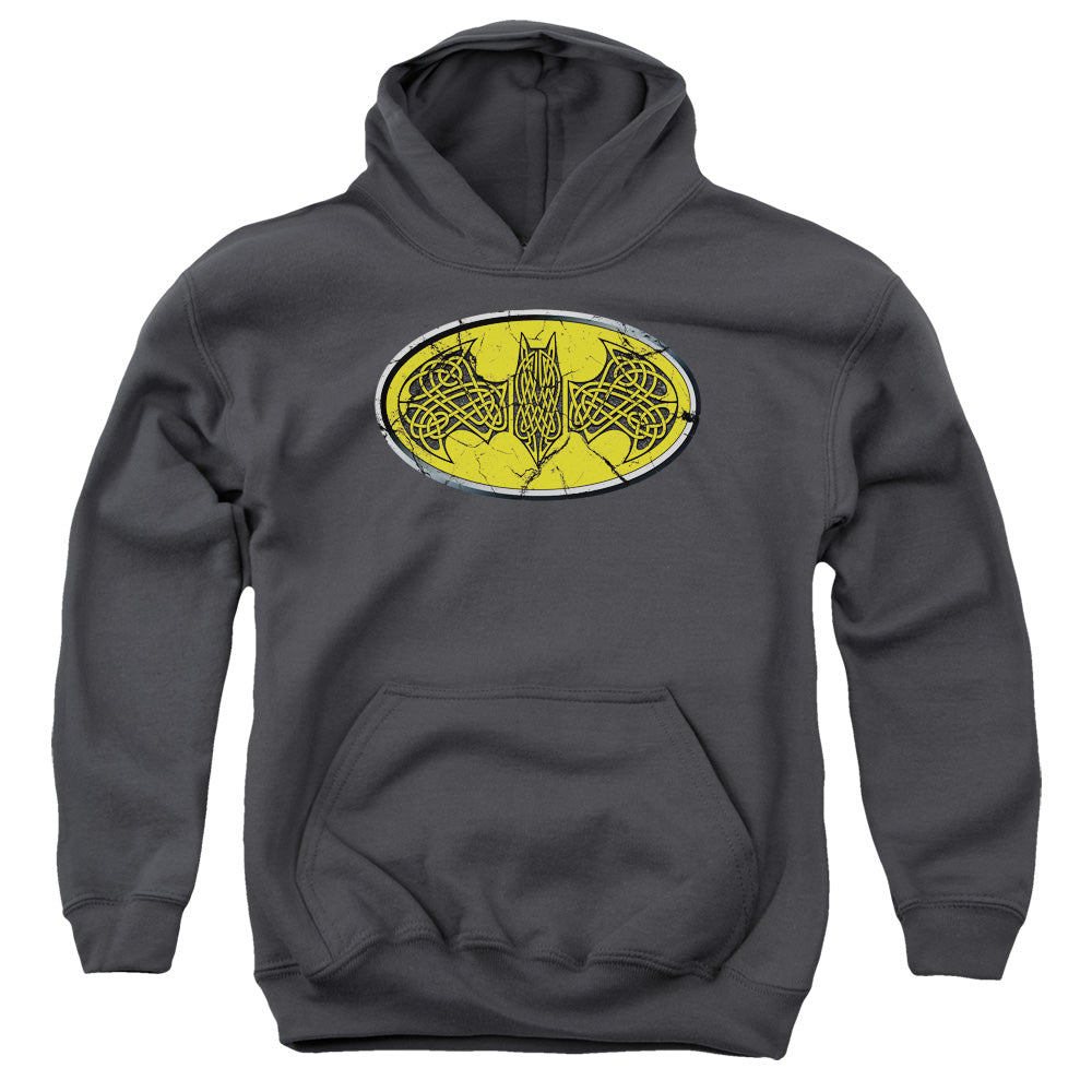 Batman - Celtic Shield - Youth Pull-over Hoodie - Charcoal