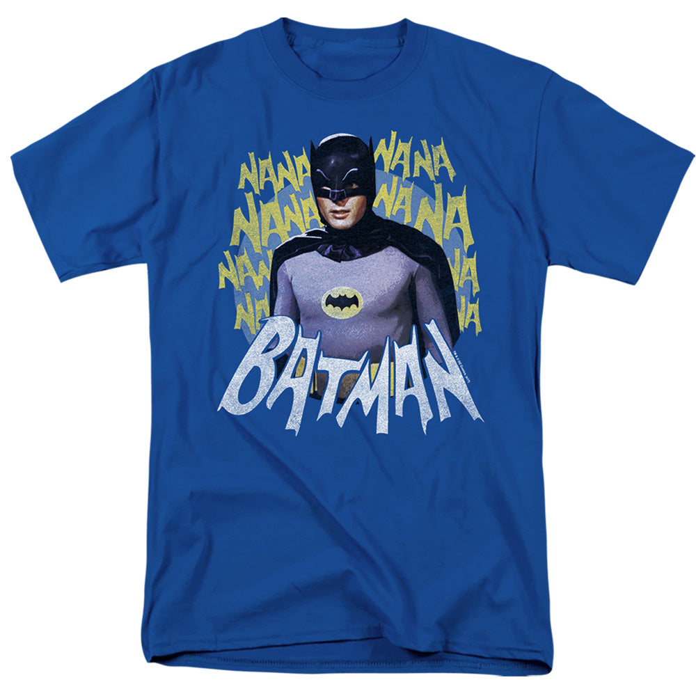 Batman Classic Tv - Theme Song - Short Sleeve Adult 18/1 - Royal Blue T-shirt