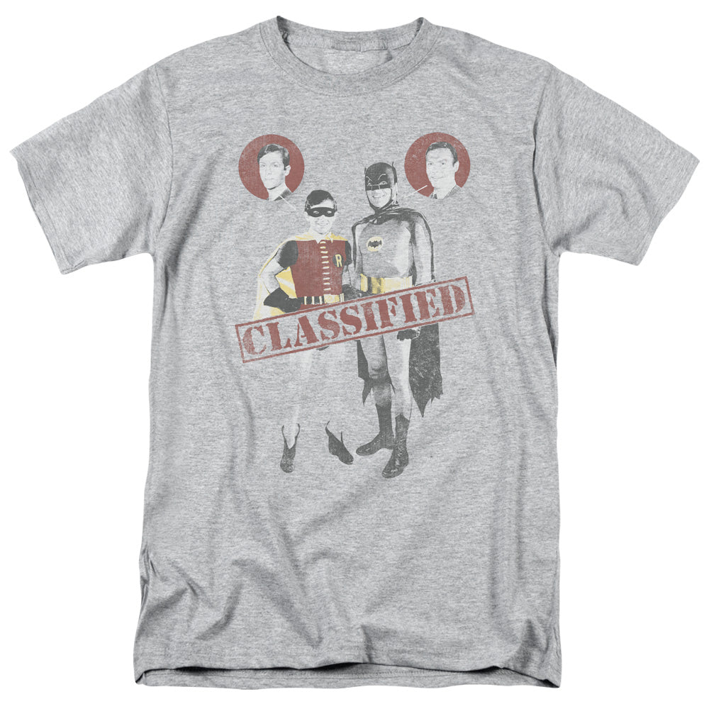 Batman Classic Tv - Classified - Short Sleeve Adult 18/1 - Athletic Heather T-shirt