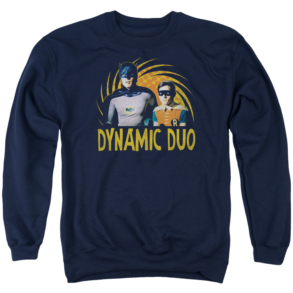 Batman Classic Tv - Dynamic - Adult Crewneck Sweatshirt - Navy