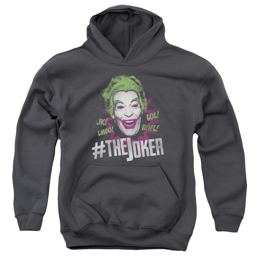 Batman Classic Tv - #joker - Youth Pull-over Hoodie - Charcoal