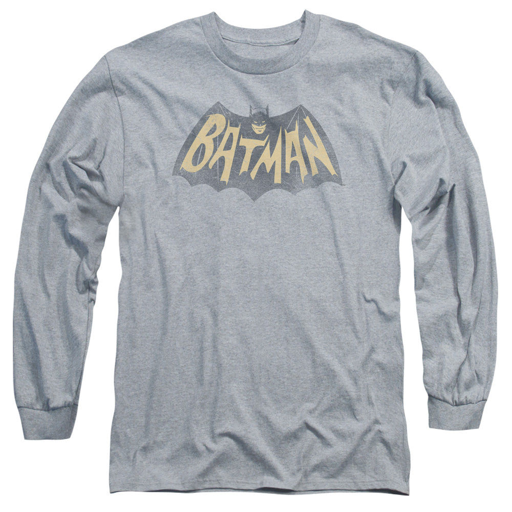 Batman Classic Tv - Show Logo - Long Sleeve Adult 18/1 - Athletic Heather T-shirt
