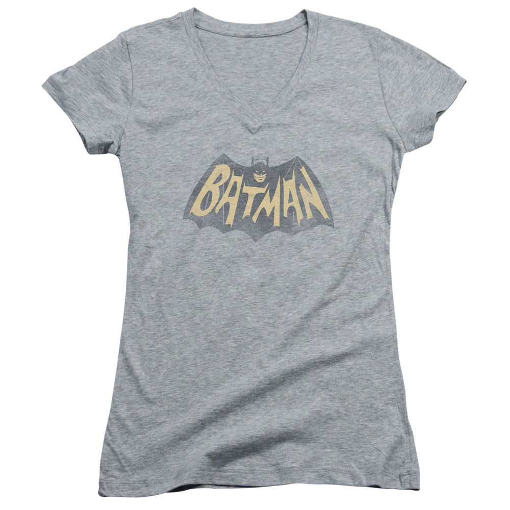 Batman Classic Tv - Show Logo-junior V-neck - Athletic Heather