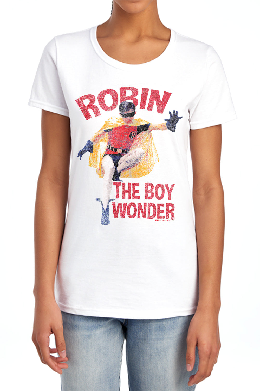 Batman Classic Tv - Boy Wonder - Short Sleeve Womens Tee - Banana T-shirt