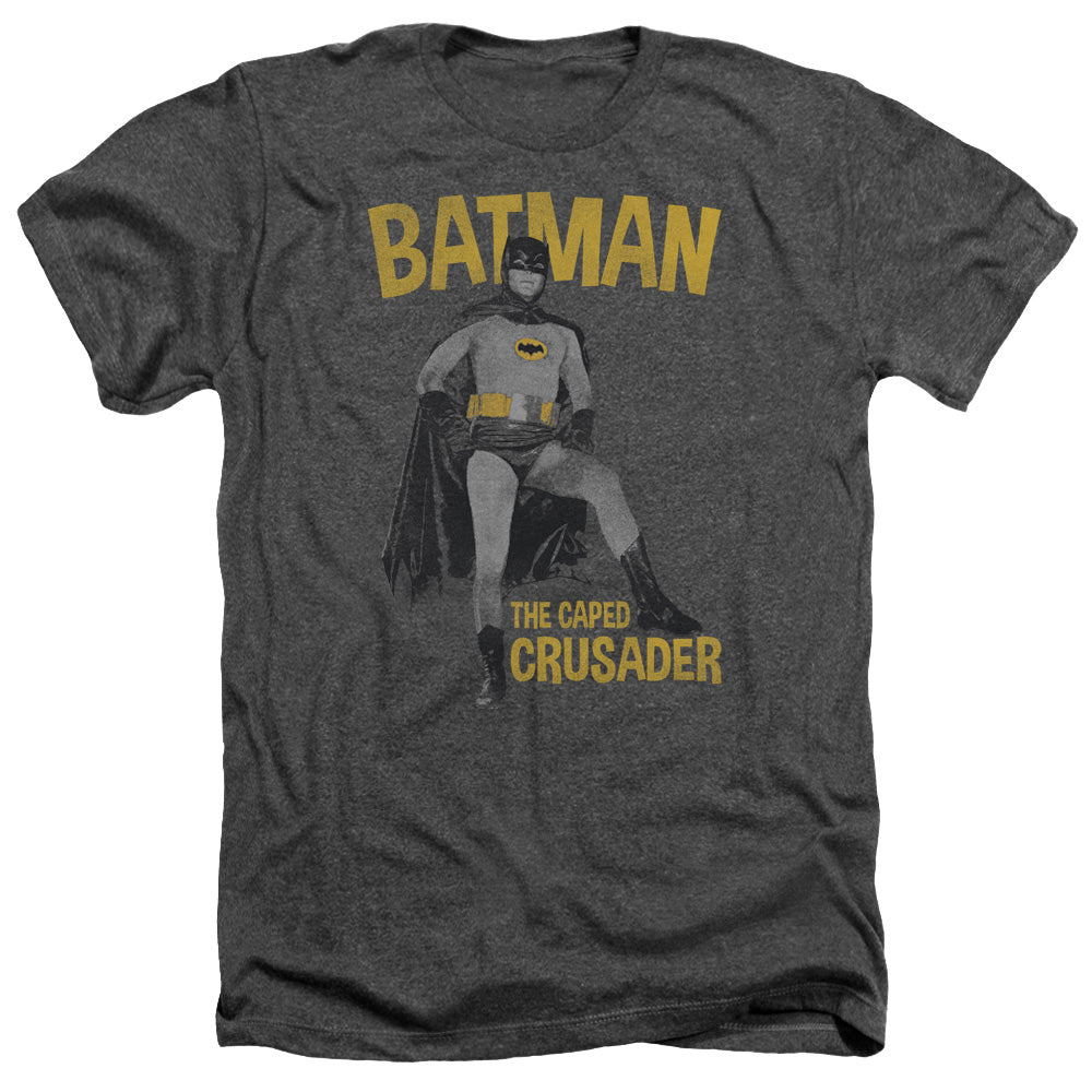 Batman Classic Tv - Caped Crusader - Adult Heather - Charcoal